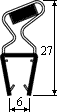 Shower cable profile