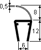 Shower cable profile