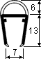 Shower cable profile