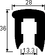 Привальный брус T 164/36