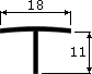 -   T 18x11
